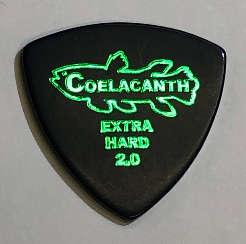 [Triangle Extra Hard 2.0] Ebonite Guitar Pick "COELACANTH"