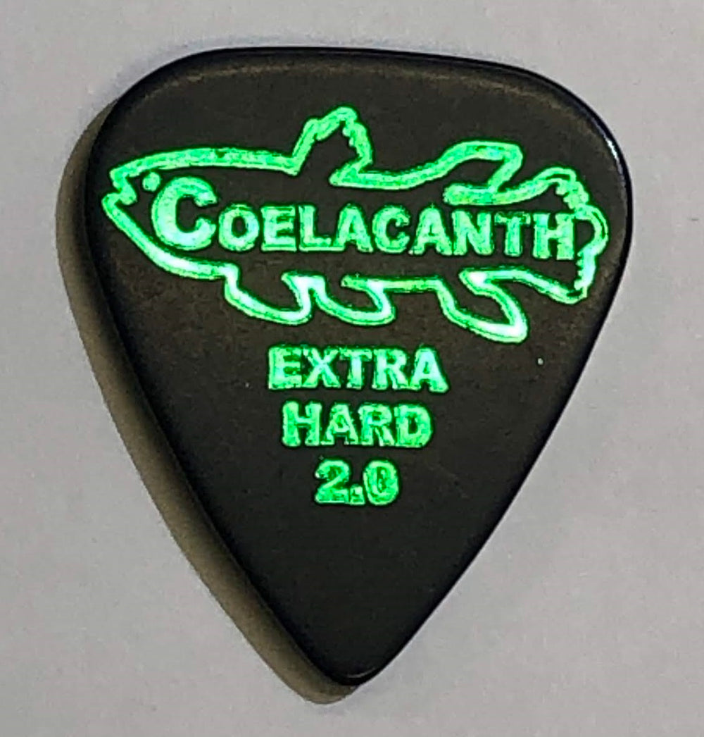 [Teardrop Extra Hard 2.0] Ebonite Guitar Pick "COELACANTH"