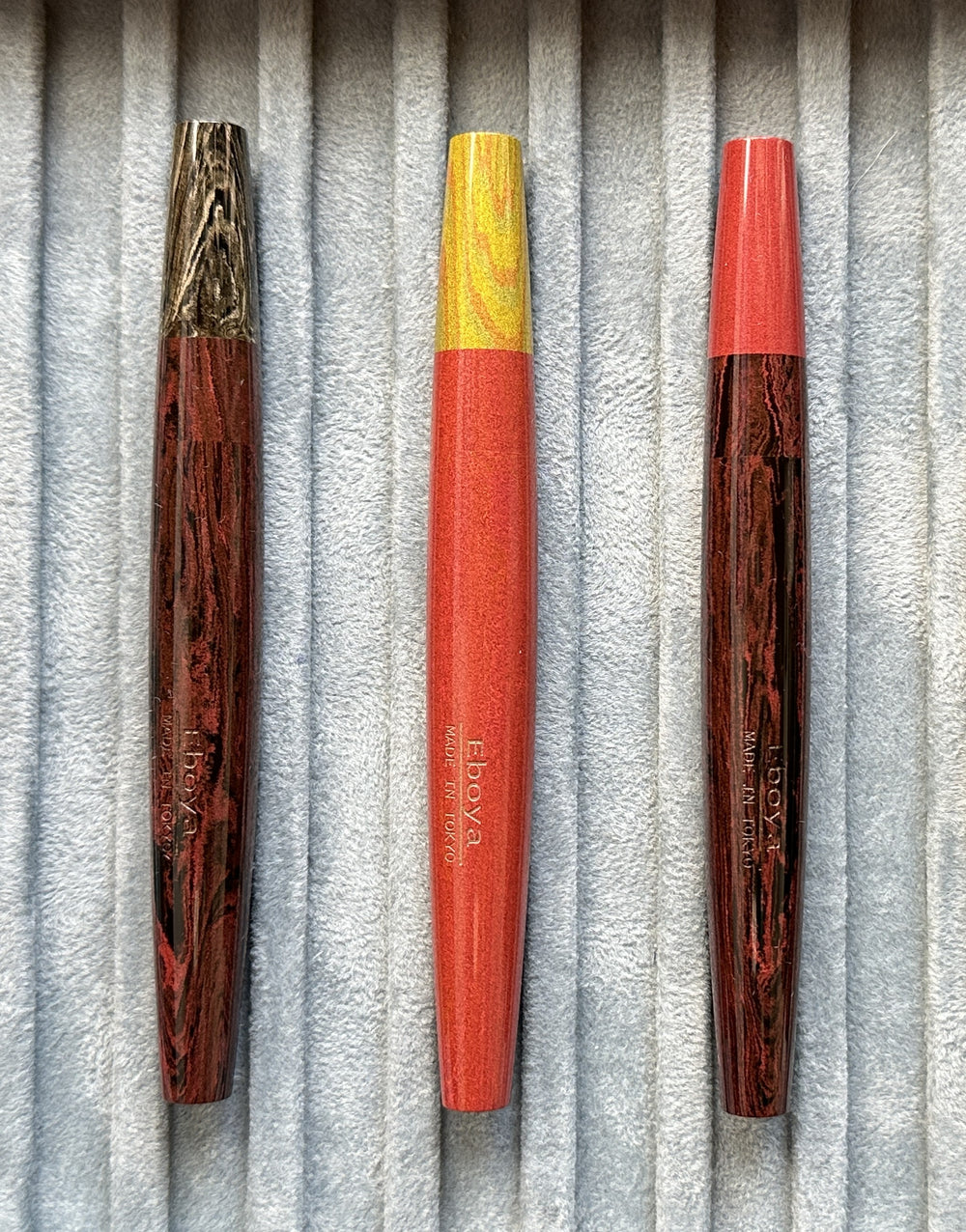 KOBUE -Little Flute- Limited color  Red and Yellow marble with Marbled yellow cap