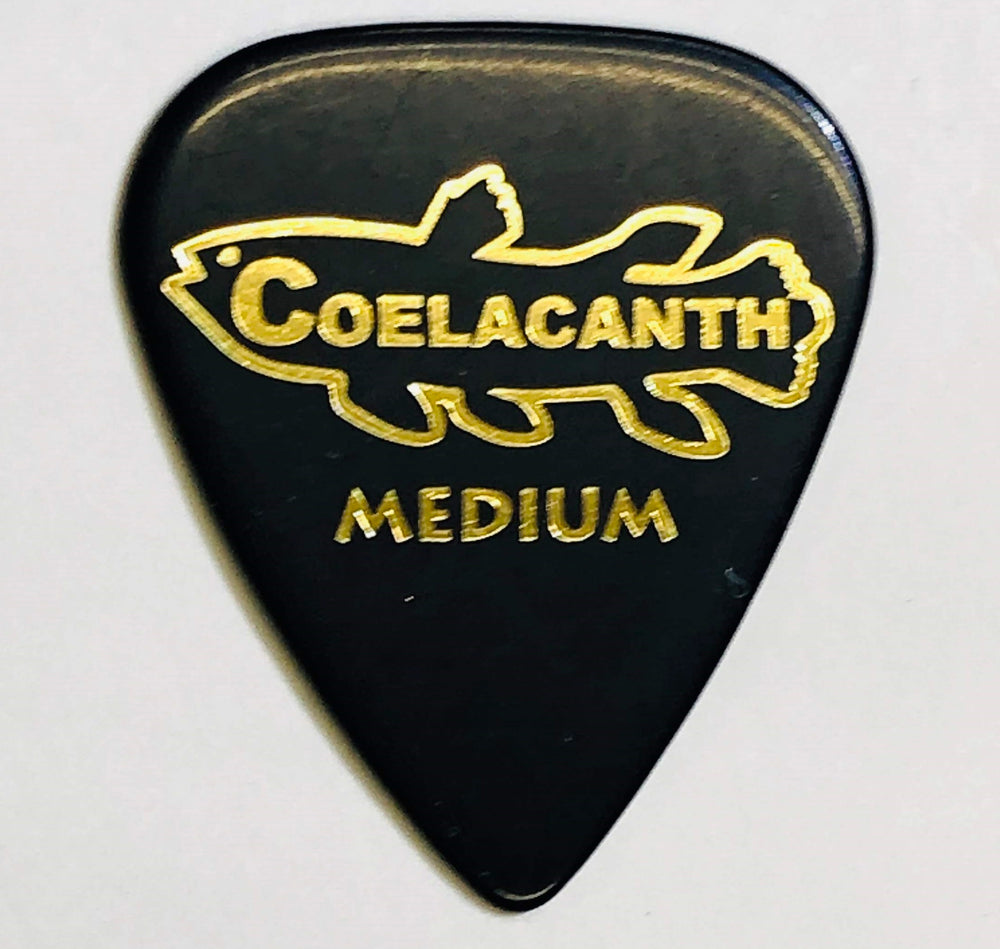 [Teardrop Medium 0.8] Ebonite Guitar Pick "COELACANTH"